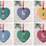 Personalised Heart Christmas Tree Decoration, thumbnail 2 of 12