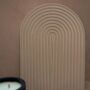 Handcrafted Rainbow Ribbed Wall Art, thumbnail 2 of 3