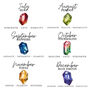 Sterling Silver Birthstone Age Special Birthday Stacking Bead Bracelet Set, thumbnail 8 of 9