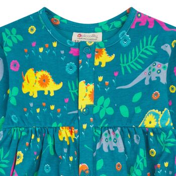 Dinosaur Dress For Girls | Certified Organic Cotton, 3 of 10