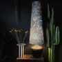 Handmade Oversized Cone Panther Lampshade In Smoke, thumbnail 2 of 4