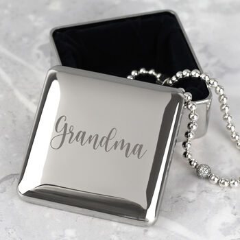 Personalised Name Square Trinket Box, 2 of 6