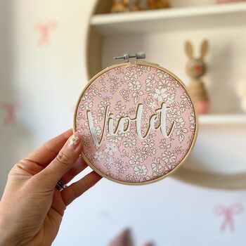 Liberty London Personalised Embroidery Hoop, 4 of 6