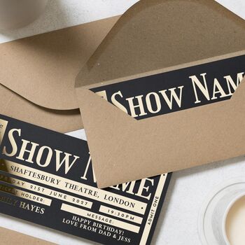 Theatre Concert Ticket Scratch Reveal Gift Voucher, 7 of 9