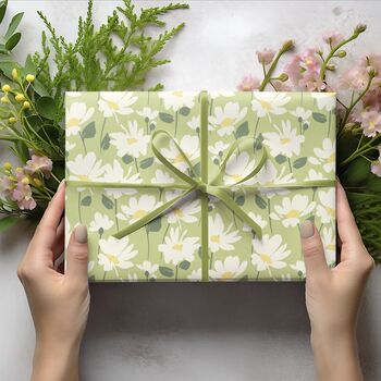 Daisy Meadow Gift Wrapping Paper, 6 of 6