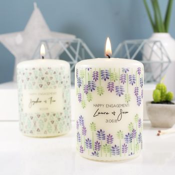 Personalised Engagement Candle Gift, 5 of 12