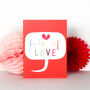 Mini Bubble Lots Of Love Card, thumbnail 5 of 5