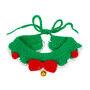 Hand Crocheted Christmas Cat Collar, thumbnail 3 of 3