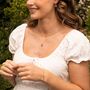 9ct Gold Quatrefoil Station Link Necklace, thumbnail 4 of 6