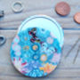 Jennifer Silk Covered Compact Mirror, thumbnail 1 of 3