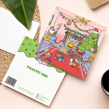 Cute Christmas Living Room Card, 2 of 8