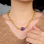 Alexandrite June Birthstone Statement Pendant Necklace, thumbnail 3 of 6