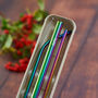 Gift Box Set Of Three Rainbow Reusable Straws, thumbnail 2 of 2