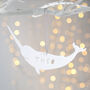 Personalised Narwhal Christmas Gift Tag, thumbnail 2 of 2
