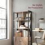 Four Tier Bookcase Industrial Style Storage Unit, thumbnail 4 of 12