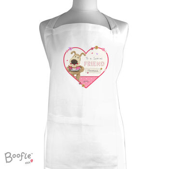 Personalised Boofle Flowers Apron, 2 of 3