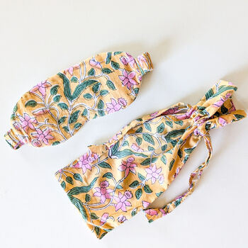 Fair Trade Eye Mask, Handmade Indian Cotton Block Print, 9 of 9