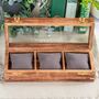 Personalised Three Watches Wood And Glass Watch Box, thumbnail 5 of 7