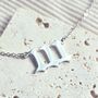 111 Angel Numbers Necklace In Stainless Steel With Adjustable Chain, thumbnail 5 of 7