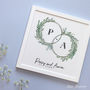 Personalised Wedding Floral Hoops Framed Print, thumbnail 5 of 7