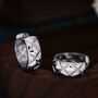 Chunky Huggie Hoop Earrings In Sterling Silver, thumbnail 4 of 12