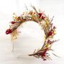 Red And Yellow Flower Crown, thumbnail 4 of 6
