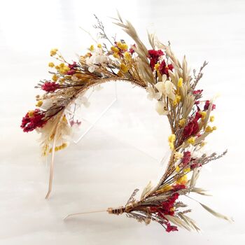 Red And Yellow Flower Crown, 4 of 6