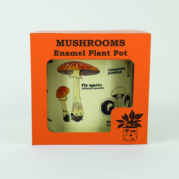 Mushroom Enamel Plant Pot, 2 of 4