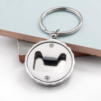 Personalised Thirst Aid Bottle Opener Keyring, 5 of 5