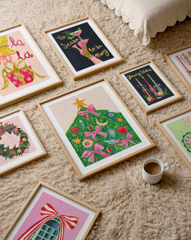 ‘Christmas Candles’ Art Print – Festive Still Life Wall Art, 8 of 9