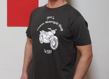 Custom Motorcycle T Shirt, 2 of 8
