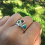 Birthstone Stacking Ring In Sterling Silver, thumbnail 2 of 4
