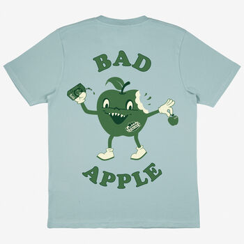 Bad Apple Unisex Printed T Shirt In Green, 5 of 6