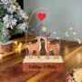 Personalised Kiss Me Deer Wooden Christmas Block, thumbnail 1 of 2