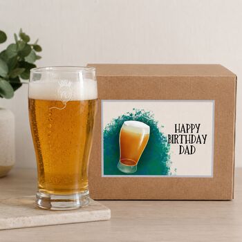 Engraved Pint Glass Personalised 70th Birthday Gift, 11 of 11