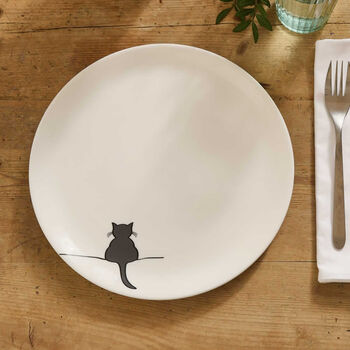 Cat Dinner Plates, Set Of Four, Fine Bone China, 6 of 8