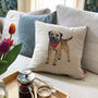 Border Terrier Feature Cushion, thumbnail 1 of 6