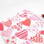 Love Hearts Valentine's Day Card, thumbnail 3 of 4