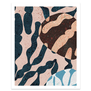 Terrazzo Abstract Cells Art Print, 3 of 7