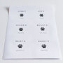 Custom Pet Paw Waterproof Labels, thumbnail 2 of 10