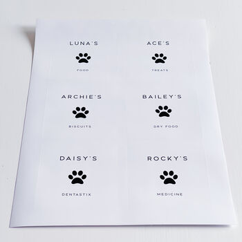 Custom Pet Paw Waterproof Labels, 2 of 10