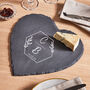 Personalised Initials Heart Cheese Board, thumbnail 1 of 6