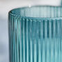 Palermo Set Of Four Blue Ribbed Tumblers, thumbnail 5 of 5