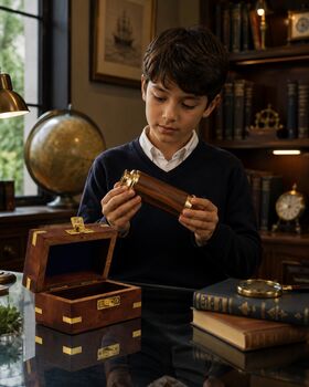 Personalised The Westminster Brass And Wood Telescope, 10 of 10