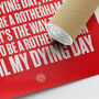 Rotherham 'When I Was Young' Football Song Print, thumbnail 3 of 3