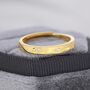 Minimalist Adjustable Starburst Ring In Sterling Silver, thumbnail 7 of 11