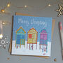 Norfolk Beach Huts Christmas Card, thumbnail 1 of 3