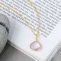 Pink Gemstone Charm Necklace, thumbnail 4 of 7