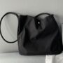 Black Waterproof Nylon Long Strap Shoulder Bag, thumbnail 2 of 9
