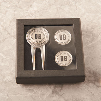 Personalised Three Piece Golf Divot And Marker Set, 2 of 2